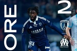 补时第四分钟遭点球绝平，马赛先进两球最终2-2战平巴黎FC